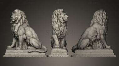 3D model sitting lion (STL)